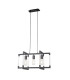 Canto Rectangular Pendant 3 Light E27 Graphite/Acrylic-1