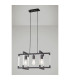 Canto Rectangular Pendant 3 Light E27 Graphite/Acrylic-2