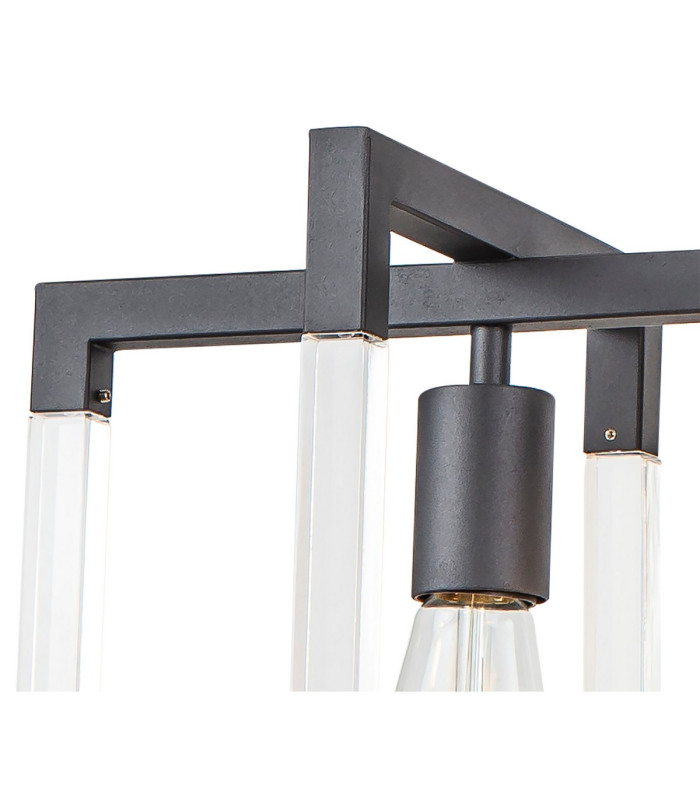 Canto Rectangular Pendant 3 Light E27 Graphite/Acrylic-6