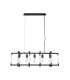 Canto Rectangular Pendant 5 Light E27 Graphite/Acrylic-4