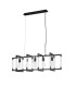 Canto Rectangular Pendant 5 Light E27 Graphite/Acrylic-6