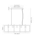 Canto Rectangular Pendant 5 Light E27 Graphite/Acrylic-7