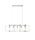 Canto Rectangular Pendant 5 Light E27 Polished Nickel/Acrylic-1