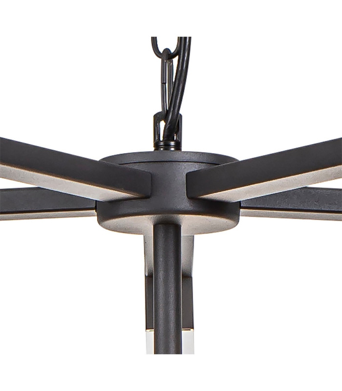 Canto Pendant 5 Light E27 Graphite/Acrylic-5
