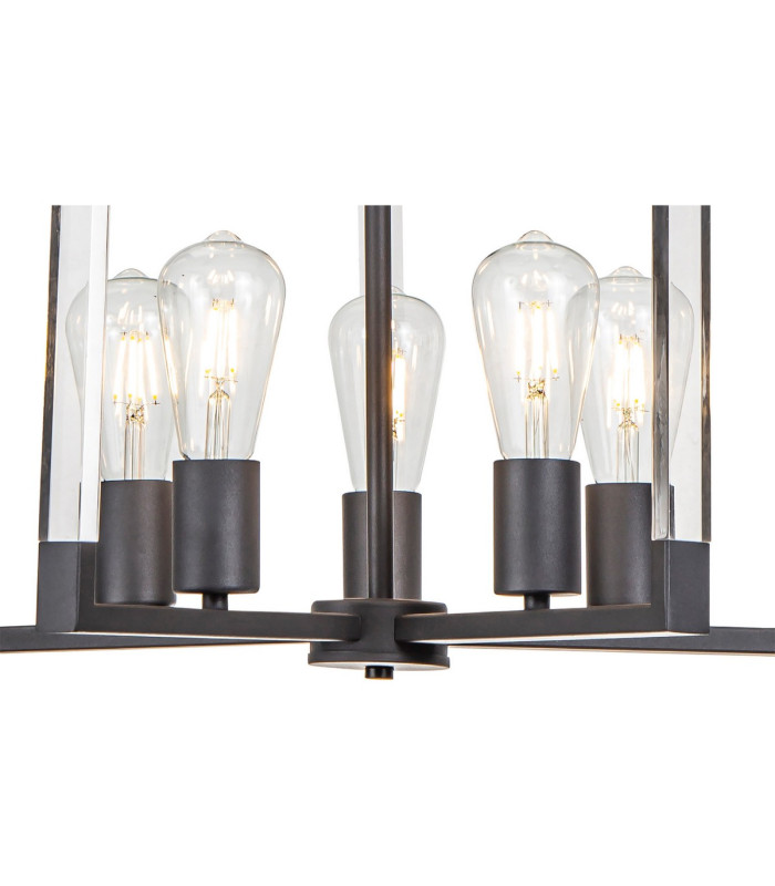 Canto Pendant 5 Light E27 Graphite/Acrylic-6