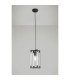 Canto Double Rectangle Square Pendant 1 Light E27 Graphite/Acrylic-2