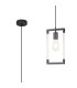Canto Single Rectangle Pendant 1 Light E27 Graphite/Acrylic-1