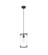Canto Single Rectangle Pendant 1 Light E27 Graphite/Acrylic-5