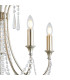 Celine Pendant Chandelier 5 Light E14 Aged Silver/Clear Crystal-5