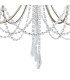 Celine Pendant Chandelier 5 Light E14 Aged Silver/Clear Crystal-6