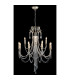 Celine Pendant Chandelier 12 Light E14 Aged Silver/Clear Crystal-2