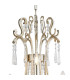 Celine Pendant Chandelier 12 Light E14 Aged Silver/Clear Crystal-4