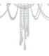 Celine Pendant Chandelier 12 Light E14 Aged Silver/Clear Crystal-5
