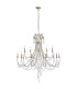 Celine Pendant Chandelier 15 Light E14 Aged Silver/Clear Crystal-1