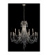 Celine Pendant Chandelier 15 Light E14 Aged Silver/Clear Crystal-2