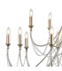Celine Pendant Chandelier 15 Light E14 Aged Silver/Clear Crystal-5