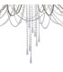 Celine Pendant Chandelier 15 Light E14 Aged Silver/Clear Crystal-6