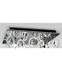 Class Flush Ceiling Square 10 Light G4 Polished Chrome/White Glass/Crystal NOT LED/CFL Compatible-6