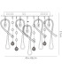 Class Flush Ceiling Square 10 Light G4 Polished Chrome/White Glass/Crystal NOT LED/CFL Compatible-7