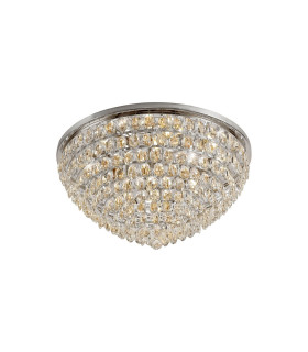 Coniston Flush Ceiling 12 Light E14 Polished Chrome/Crystal Item Weight: 24.3kg-1