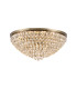 Coniston Flush Ceiling 15 Light E14 Antique Brass/Crystal Item Weight: 35.4kg-1