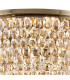 Coniston Flush Ceiling 15 Light E14 Antique Brass/Crystal Item Weight: 35.4kg-4