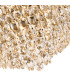 Coniston Flush Ceiling 15 Light E14 Antique Brass/Crystal Item Weight: 35.4kg-6