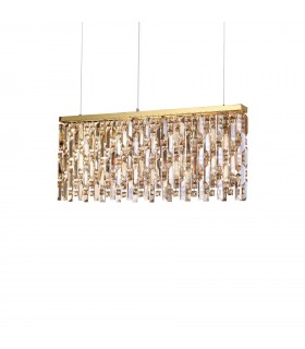 6 Light Pendant Bar Light Brass - 1