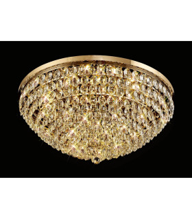 Coniston Flush Ceiling 15 Light E14 French Gold/Crystal Item Weight: 35.4kg-2