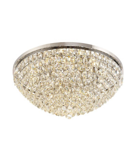 Coniston Flush Ceiling 15 Light E14 Polished Chrome/Crystal Item Weight: 35.4kg-1