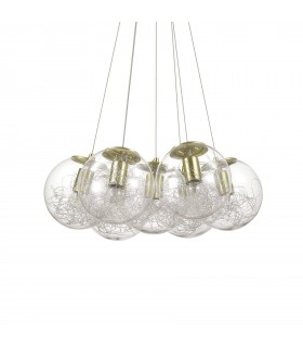 7 Light Cluster Ceiling Pendant Brass - 1