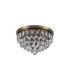 Coniston Flush Ceiling 3 Light E14 Antique Brass/Crystal-3