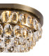 Coniston Flush Ceiling 3 Light E14 Antique Brass/Crystal-5