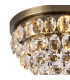 Coniston Flush Ceiling 3 Light E14 Antique Brass/Crystal-6