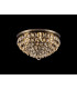 Coniston Flush Ceiling 6 Light E14 Antique Brass/Crystal-2