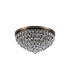Coniston Flush Ceiling 6 Light E14 Antique Brass/Crystal-3