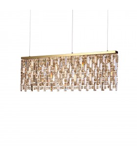 8 Light Pendant Bar Light Brass - 1