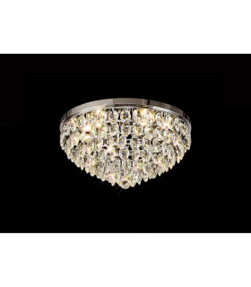 Coniston Flush Ceiling 6 Light E14 Polished Chrome/Crystal-2