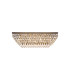 Coniston Linear Flush Ceiling 11 Light E14 Antique Brass/Crystal Item Weight: 21.8kg-1