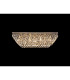 Coniston Linear Flush Ceiling 11 Light E14 Antique Brass/Crystal Item Weight: 21.8kg-2
