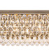 Coniston Linear Flush Ceiling 11 Light E14 Antique Brass/Crystal Item Weight: 21.8kg-5