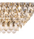 Coniston Linear Flush Ceiling 11 Light E14 Antique Brass/Crystal Item Weight: 21.8kg-6