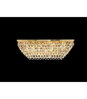 Coniston Linear Flush Ceiling 11 Light E14 French Gold/Crystal Item Weight: 21.8kg-2