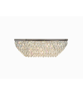 Coniston Linear Flush Ceiling 11 Light E14 Polished Chrome/Crystal Item Weight: 21.8kg-1