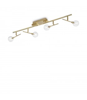 4 Light Ceiling Light Antique Brass - 1