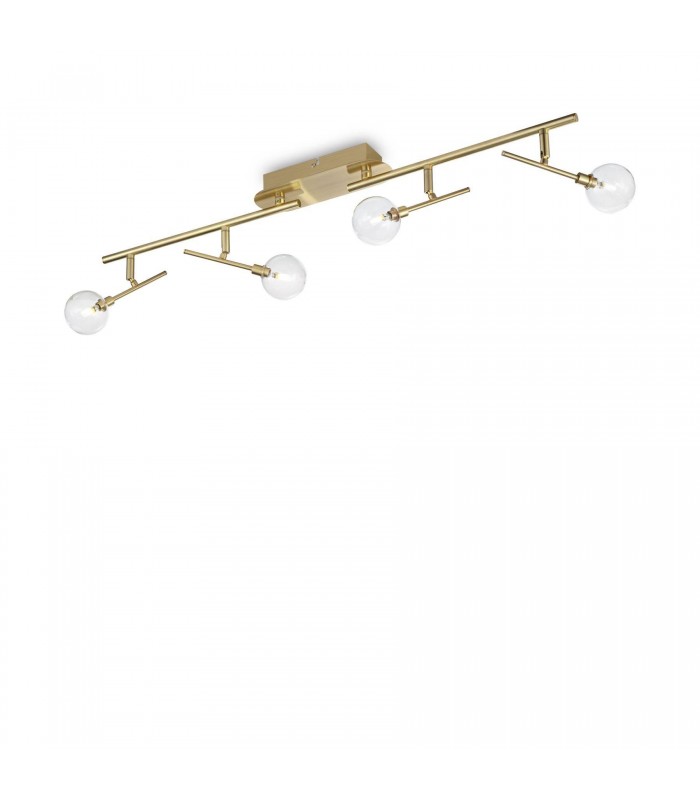 4 Light Ceiling Light Antique Brass - 1