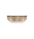 Coniston Linear Flush Ceiling 5 Light E14 Antique Brass/Crystal-1