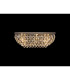 Coniston Linear Flush Ceiling 5 Light E14 Antique Brass/Crystal-2