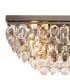 Coniston Linear Flush Ceiling 5 Light E14 Antique Brass/Crystal-4