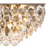 Coniston Linear Flush Ceiling 5 Light E14 Antique Brass/Crystal-6